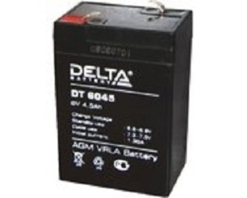 Delta DT 6045 (4.5 Ач, 6В) свинцово- кислотный аккумулятор