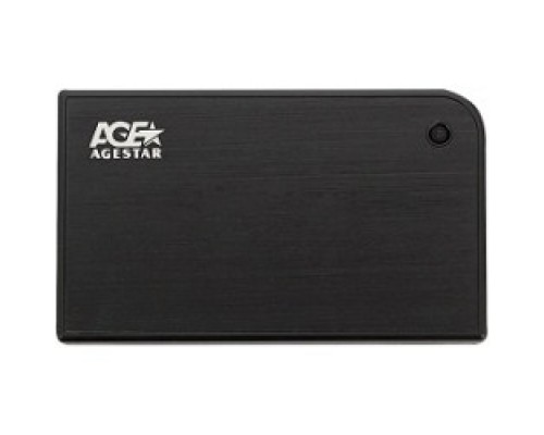 AgeStar 3UB2A14 BLACK USB 3.0 Внешний корпус 2.5 SATA AgeStar 3UB2A14 (BLACK) USB3.0, алюминий, черный, безвинтовая конструкция 10604