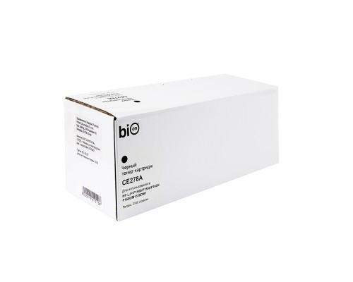 Bion CE278A Картридж для HP laser Pro P1560/1566/1600/1606 (2100 стр.), Черный, белая коробка