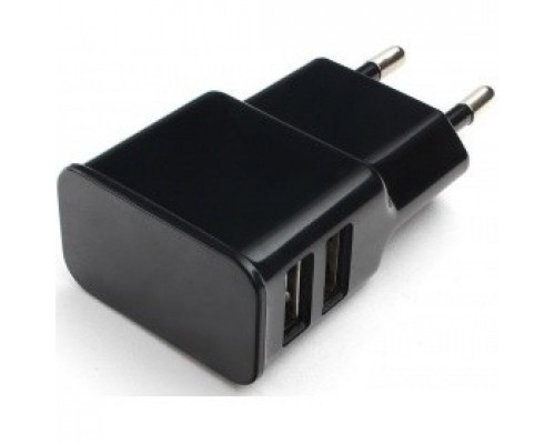 Cablexpert Адаптер питания 100/220V - 5V USB 2 порта, 2.1A, черный (MP3A-PC-12)