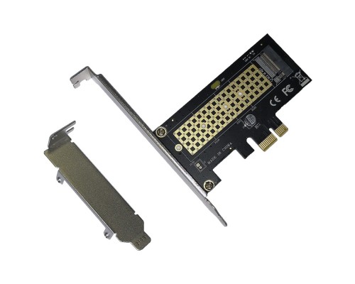 ORIENT C302E, Переходник PCI-Ex1-&gt;M.2 M-key NVMe SSD, тип 2230/2242/2260/2280, 2 планки крепления в комплекте (31152)